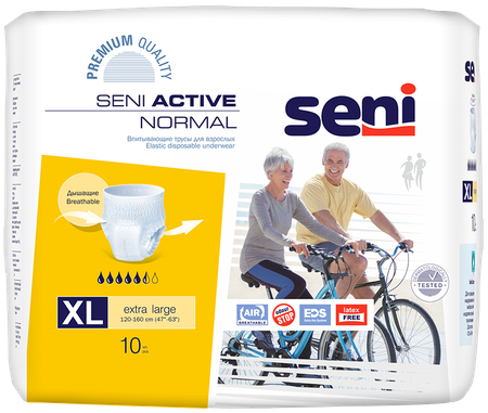 Фото Seni Active Normal, трусы впитывающие (XL), 10 шт.