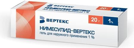 Фото Нимесулид-Вертекс, гель 1%, 20 г Фото Нимесулид-Вертекс, гель 1%, 20 г