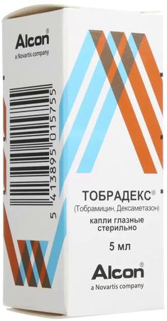 Фото Тобрадекс, капли глазные, 5 мл