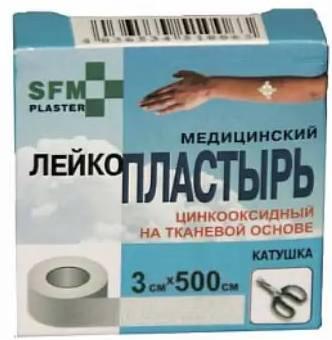 Фото Лейкопластырь на тканевой основе SFM Plaster, 3 см х 500 см Фото Лейкопластырь на тканевой основе SFM Plaster, 3 см х 500 см
