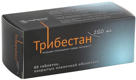 Фото Трибестан, таблетки покрыт. плен. об. 250 мг, 60 шт.