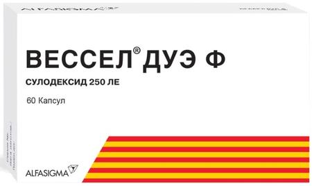 Фото Вессел Дуэ Ф, капсулы 250 ЛЕ, 60 шт.