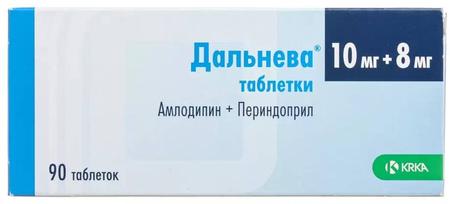Фото Дальнева, таблетки 10 мг+8 мг, 90 шт.