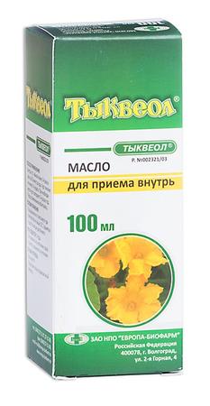 Фото Тыквеол, масло, 100 мл Фото Тыквеол, масло, 100 мл