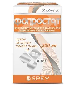 Фото Фопростат, таблетки, 30 шт.