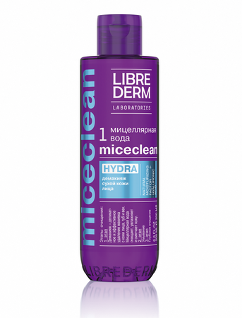 Фото Либридерм MICECLEAN HYDRA, мицеллярная вода для сухой кожи, 200 мл