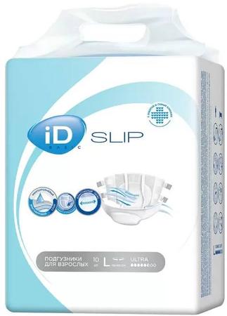 Фото iD Slip Basic, подгузники для взрослых (L), 10 шт.