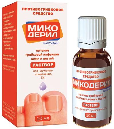 Фото Микодерил, раствор 1%, 10 мл