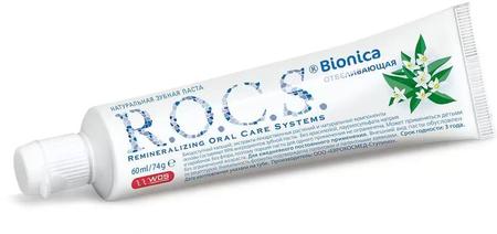Фото Rocs Bionica Whitening, отбеливающая зубная паста, 74 г