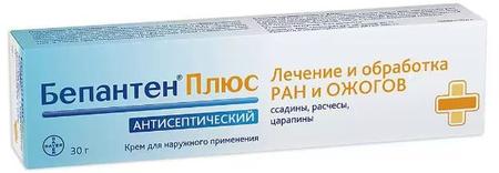 Фото Бепантен плюс, крем 5%+0.5%, 30 г