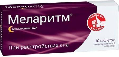 Фото Меларитм, таблетки покрыт. плен. об. 3 мг, 30 шт.