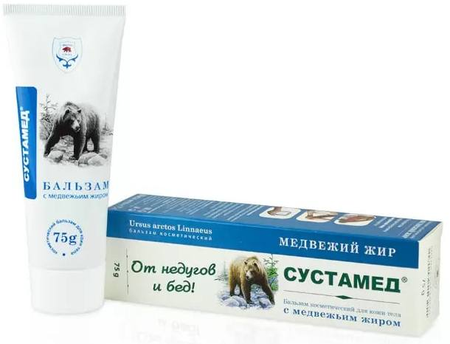 Фото Сустамед для тела на медвежьем жире, бальзам, 75 г