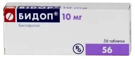 Фото Бидоп, таблетки 10 мг, 56 шт.