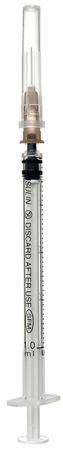 Фото Шприц инсулиновый трехкомпонентный U40 0.45 х 12 мм 26G, 1 мл