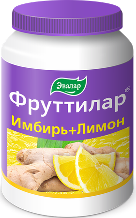 Фото ФРУТТИЛАР Имбирь+Лимон, пастилки, 30 шт.
