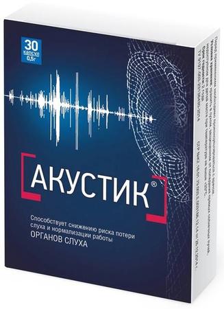 Фото Акустик, капсулы 0.5 г, 30 шт.
