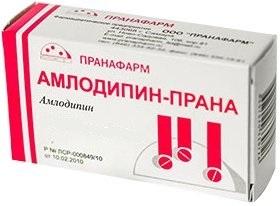 Фото Амлодипин-Прана, таблетки 5 мг, 60 шт.