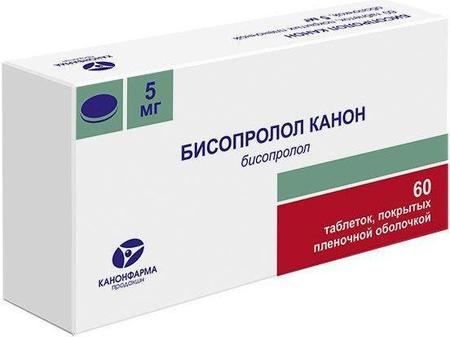 Фото Бисопролол Канон табл п/о плен 5 мг х60