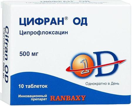 Фото Цифран ОД, таблетки покрыт. плен. об. пролонг. 500 мг, 10 шт.