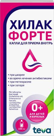 Фото Хилак форте, капли, 100 мл