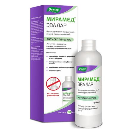 Фото Мирамед Эвалар, раствор 0.01 % (без насадки-распылителя), 150 мл