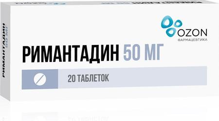Фото Римантадин, таблетки 50 мг, 20 шт. Фото Римантадин, таблетки 50 мг, 20 шт.