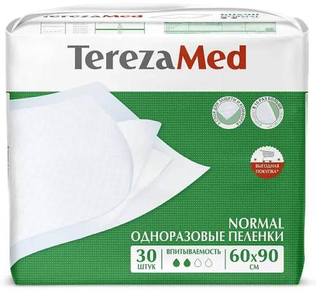 Фото TerezaMed Normal, пеленки одноразовые, 60 см х 90 см, 30 шт.