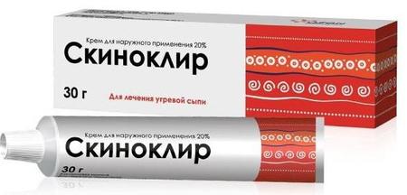 Фото Скиноклир, крем 20%, 30 г Фото Скиноклир, крем 20%, 30 г