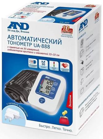 Фото Тонометр AND UA-888 АС, автоматический с адаптером (эконом), манжета 22-32 см