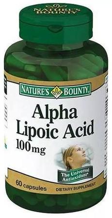 Фото Nature'S Bounty Альфа-липоевая кислота, капсулы 100 мг, 60 шт.