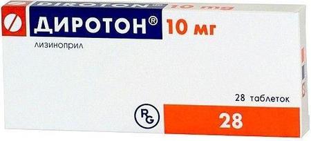 Фото Диротон, таблетки 10 мг, 28 шт.