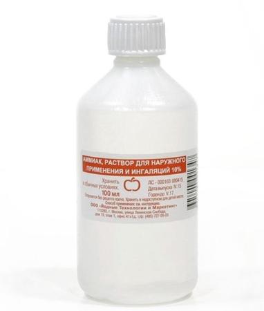 Фото Аммиак, раствор 10% (Йодные технологии и маркетинг), 100 мл