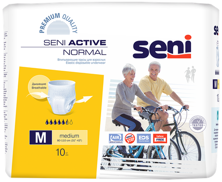 Фото Seni Active Normal, трусы впитывающие (M), 10 шт.