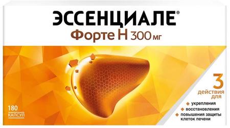 Фото Эссенциале Н форте, капсулы 300 мг, 180 шт.