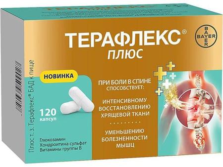 Фото Терафлекс Плюс, капсулы 740 мг, 120 шт.
