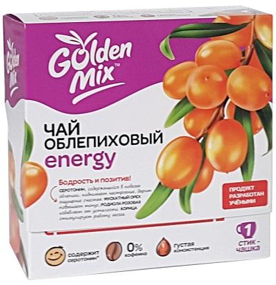 Фото Голден Микс чай облепиховый Energy стик-пакеты 18 г х21 Фото Голден Микс чай облепиховый Energy стик-пакеты 18 г х21