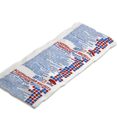 Фото Аскорбиновая кислота с глюкозой Мелиген, таблетки 100 мг, 10 шт.