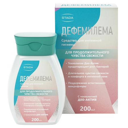 Фото Дефемилема, средство для интимной гигиены (для продолжительного чувства свежести), 200 мл