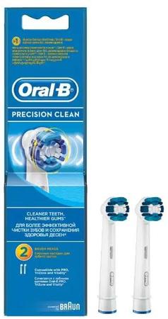 Фото ORAL-B, насадки для электрических зубных щеток PrecisionClean EB20, 2 шт.
