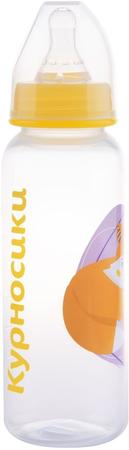 Фото Бутылочка Курносики с силиконовой соской 0+, 250 мл