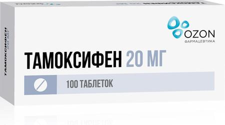 Фото Тамоксифен, таблетки 20 мг, 100 шт. Фото Тамоксифен, таблетки 20 мг, 100 шт.