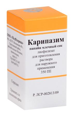 Фото Карипазим, лиофилизат 350 ПЕ