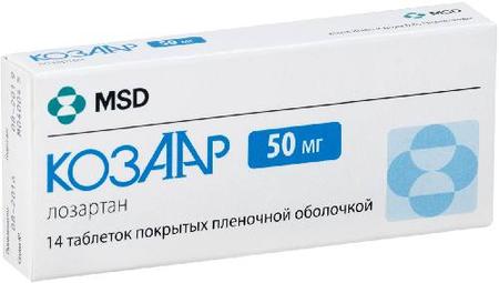 Фото Козаар, таблетки покрыт. плен. об. 50 мг, 14 шт.