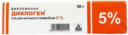 Фото Диклоген, гель 5%, 30 г Фото Диклоген, гель 5%, 30 г