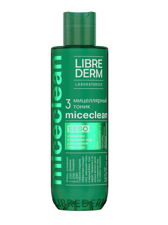 Фото Либридерм MICECLEAN SEBO, мицеллярный тоник для жирной и комбинированной кожи, 200 мл Фото Либридерм MICECLEAN SEBO, мицеллярный тоник для жирной и комбинированной кожи, 200 мл