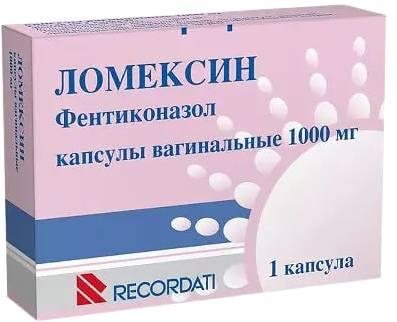 Фото Ломексин, капсулы вагинальные 1000 мг, 1 шт.