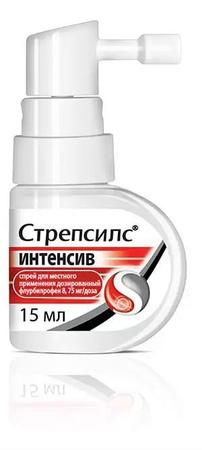Фото Стрепсилс Интенсив, спрей, 15 мл
