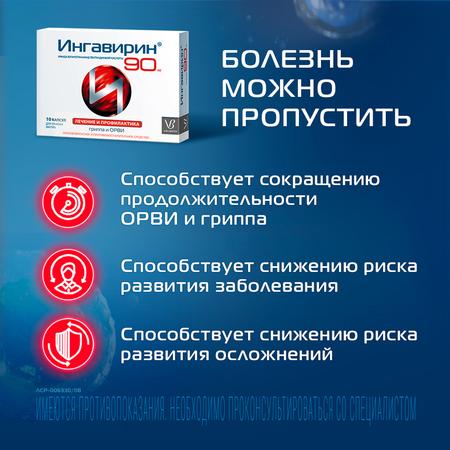 Фото Ингавирин, капсулы 90 мг, 10 шт.