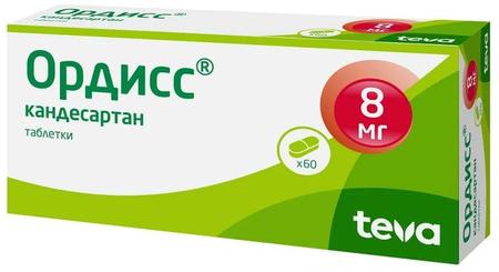 Фото Ордисс, таблетки 8 мг, 60 шт.