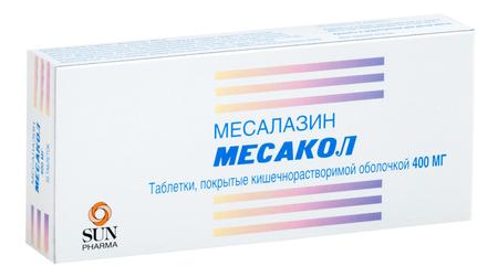 Фото Месакол, таблетки кишечнорастворимые 400 мг, 50 шт. Фото Месакол, таблетки кишечнорастворимые 400 мг, 50 шт.